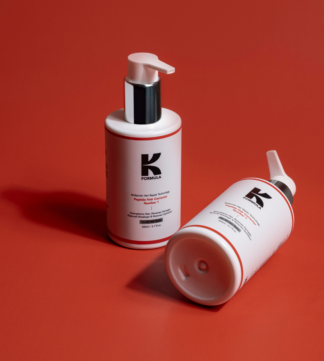 Peptide-infused treatment promoting effective hair growth and scalp nourishment for healthier, stronger hair.