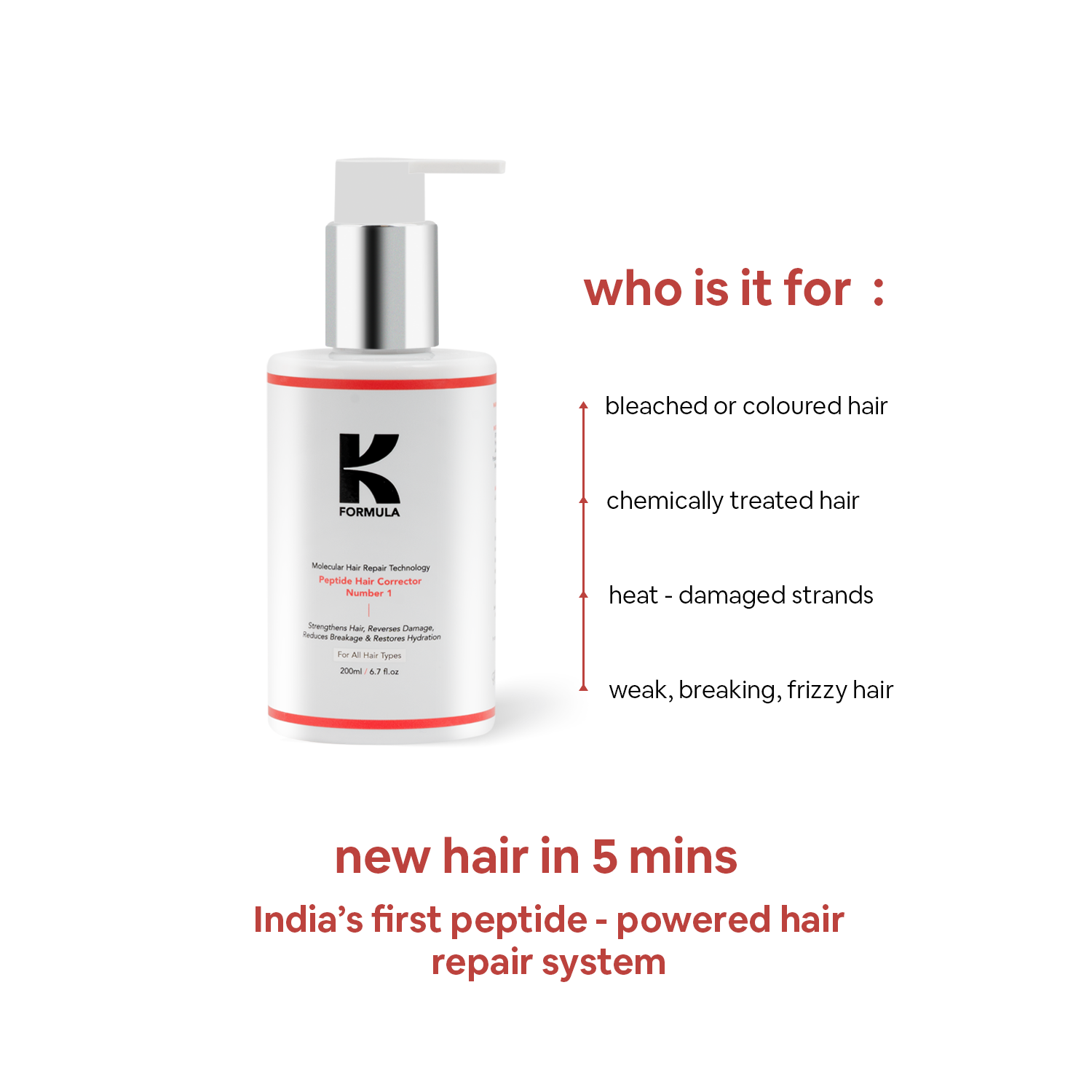 Peptide Hair Corrector